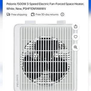 Pelonis White Square Air Circulator Fan
